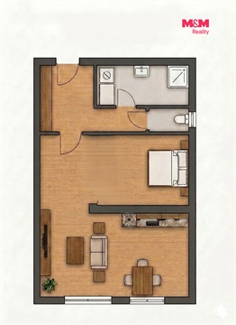 Prodej bytu 2kk, 51 m² 22