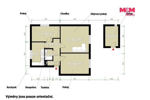 Pronájem bytu 3+1, 72 m² 4