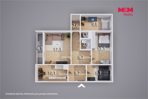 Prodej bytu 4+1, 82 m² 14