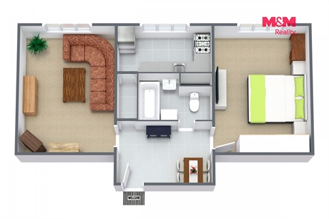 Pronájem bytu 2+1, 54 m² 10