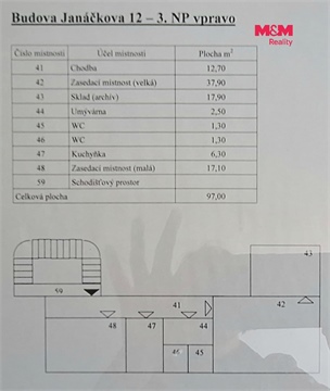 Pronájem kanceláře, 97 m² 4