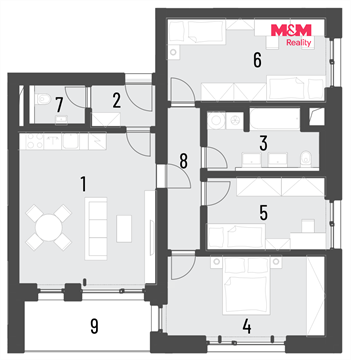 Prodej bytu 4kk, 93 m² - 0