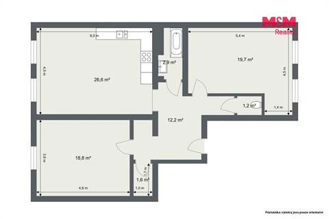 Prodej bytu 3kk, 90 m² 4