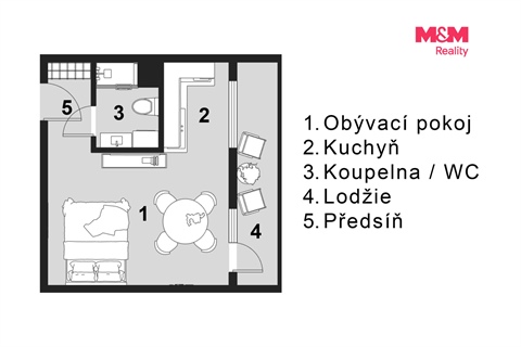 Prodej bytu 1kk, 26 m² - 6