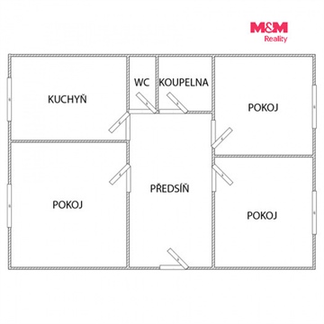 Pronájem bytu 3+1, 70 m² - 8