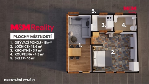 Prodej chaty / chapuly, 58 m² - 22