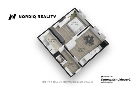 Prodej bytu 1+1, 42 m² - 2