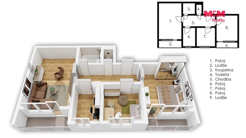 Prodej bytu 3+1, 82 m² 10