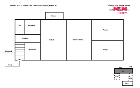 Prodej atypického bytu, 118 m² - 20