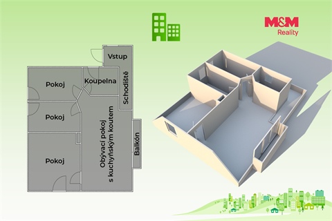 Prodej bytu 4kk, 81 m² 12