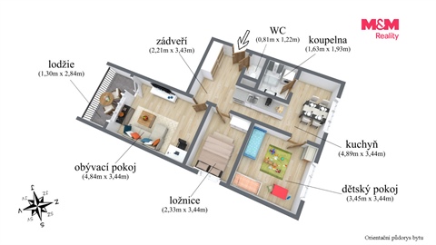 Prodej bytu 3+1, 60 m² 8