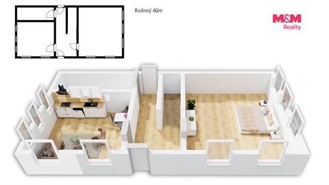Prodej rodinného domu, 75 m² 8