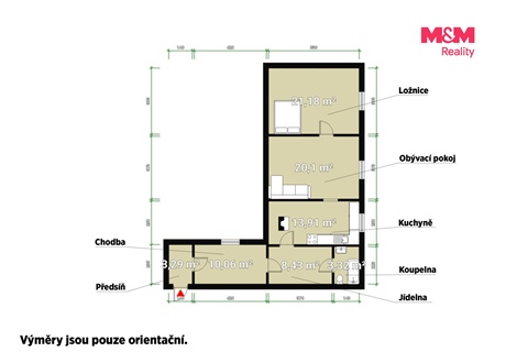Prodej bytu 3+1, 80 m² 14