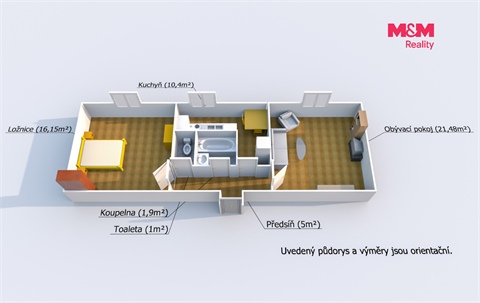 Pronájem bytu 2+1, 56 m² 12