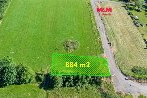 Prodej stavebního pozemku, 884 m² 0