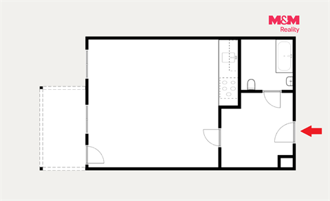 Prodej bytu 1kk, 33 m² 4