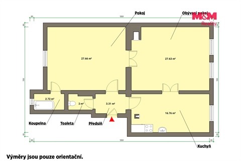 Prodej bytu 2+1, 79 m² - 2