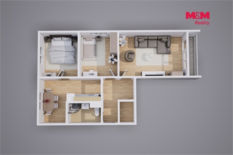 Prodej bytu 3+1, 67 m² - 10