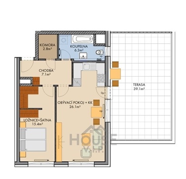 Prodej bytu 2kk, 60 m² 4