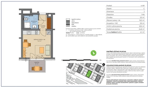 Prodej bytu 1kk, 24 m² 2