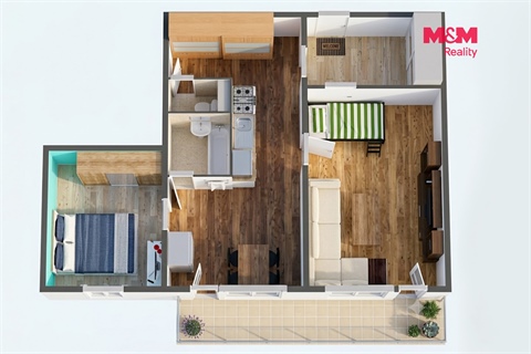 Prodej bytu 2+1, 58 m² 8