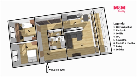 Prodej bytu 3+1, 74 m² 2