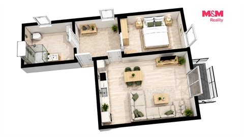 Prodej bytu 2kk, 44 m² 6