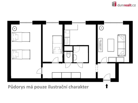 Prodej bytu 3+1, 67 m² - 2