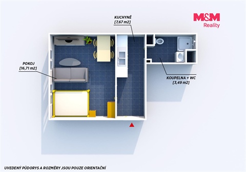 Prodej bytu 1+1, 29 m² - 8