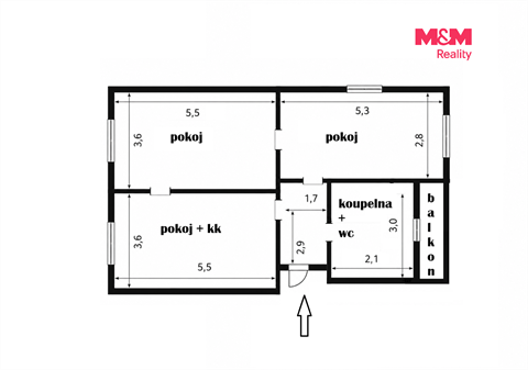 Pronájem bytu 3kk, 65 m² - 10