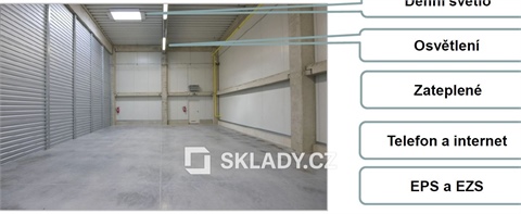 Pronájem skladu / haly, 205 m² 2