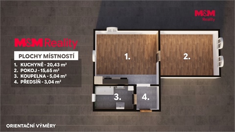 Prodej bytu 2kk, 47 m² 12