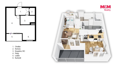Prodej bytu 1kk, 32 m² - 20