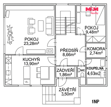 Prodej chaty / chapuly, 114 m² - 28