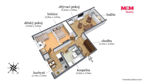 Prodej bytu 2+1, 68 m² - 16