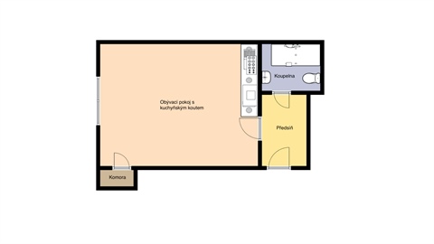 Prodej bytu 1kk, 36 m² - 0