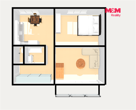 Prodej bytu 2+1, 49 m² - 8