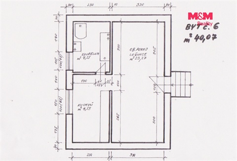 Pronájem bytu 1+1, 40 m² - 2