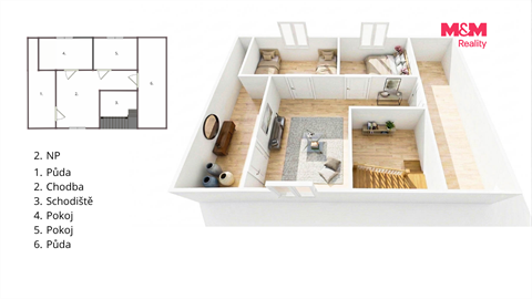 Prodej chaty / chapuly, 108 m² - 12