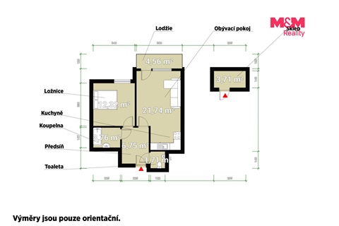Prodej bytu 2kk, 47 m² 4