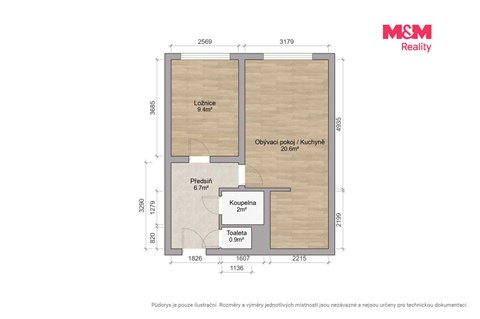 Prodej bytu 2kk, 41 m² - 2