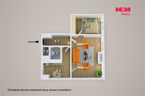 Prodej bytu 2+1, 47 m² 14