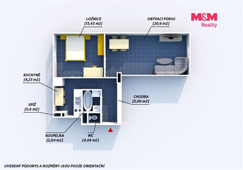 Prodej bytu 2+1, 56 m² 4