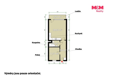 Pronájem bytu 2kk, 54 m² - 20