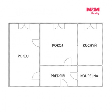 Pronájem bytu 2+1, 44 m² 8