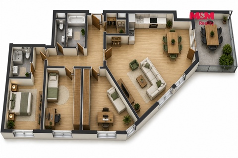 Prodej bytu 4kk, 104 m² - 2