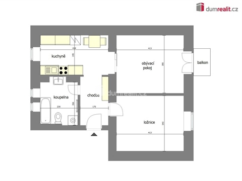 Prodej bytu 2+1, 60 m² 18