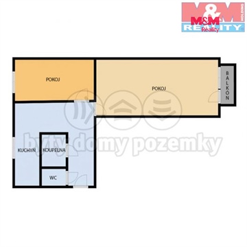 Prodej bytu 2+1, 58 m² - 0
