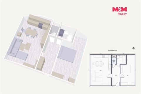 Prodej bytu 2kk, 65 m² - 2