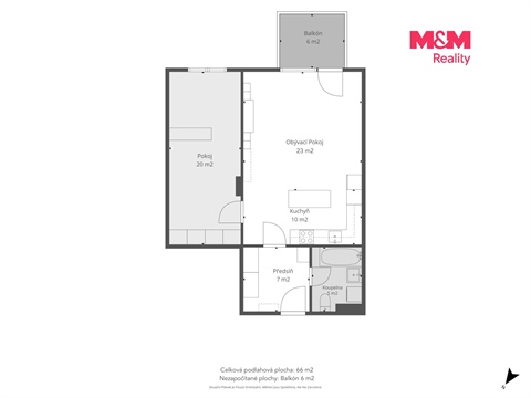 Prodej bytu 2kk, 66 m² 12
